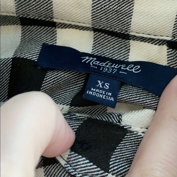 Madewell gingham button down pocket dress XS - Picture 8 of 9